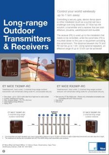 Long-range Outdoor Transmitters and Receivers