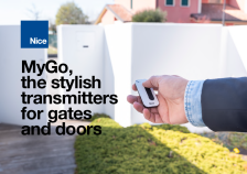 MyGo, the stylish transmitters for gates and doors