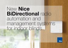 Nice BiDirectional systems for indoor blinds