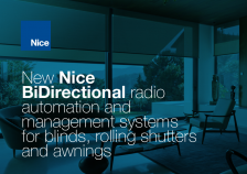 Nice BiDirectional solutions for blinds, rolling shutters and awnings