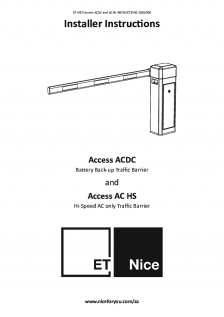 Access ACDC and Access AC HS Traffic Barrier